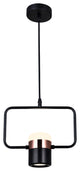 Moxie LED Down Mini Pendant With Black Finish