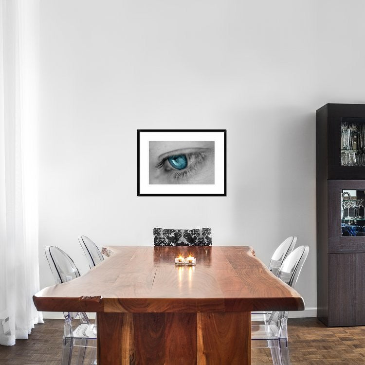 "Music In Her Eyes" Framed Digital Print by Xavier Garci, 30x22"