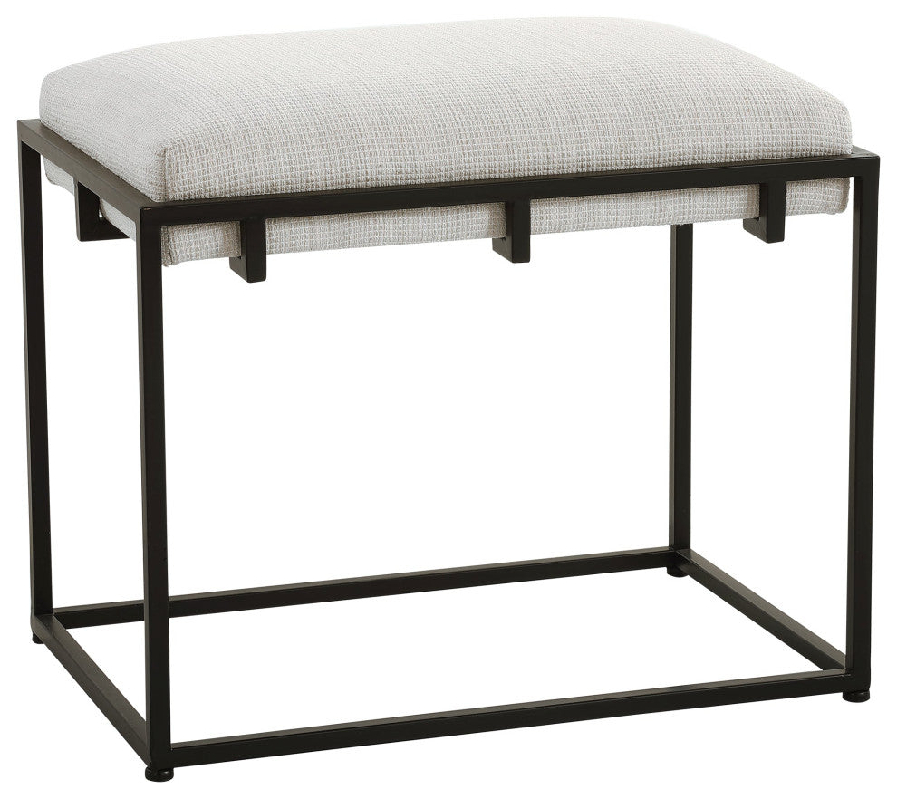 Uttermost Paradox White Small Bench