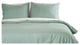 Lotus Home Water and Stain Resistant Duvet Cover Mini Set, Sage, King