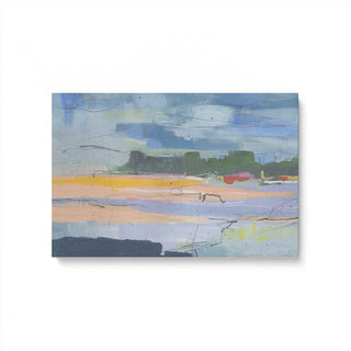 "Twilight's First Glow" - Abstract Dusk Canvas Art