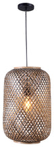 Kenroy 93742RAT 1-Light Pendant, Walker