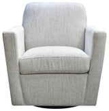 Cooper Swivel Club Chair, Woven Linen