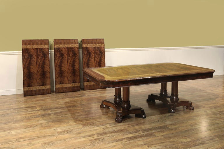 Large Mahogany Regency Dining Table by Leighton Hall
