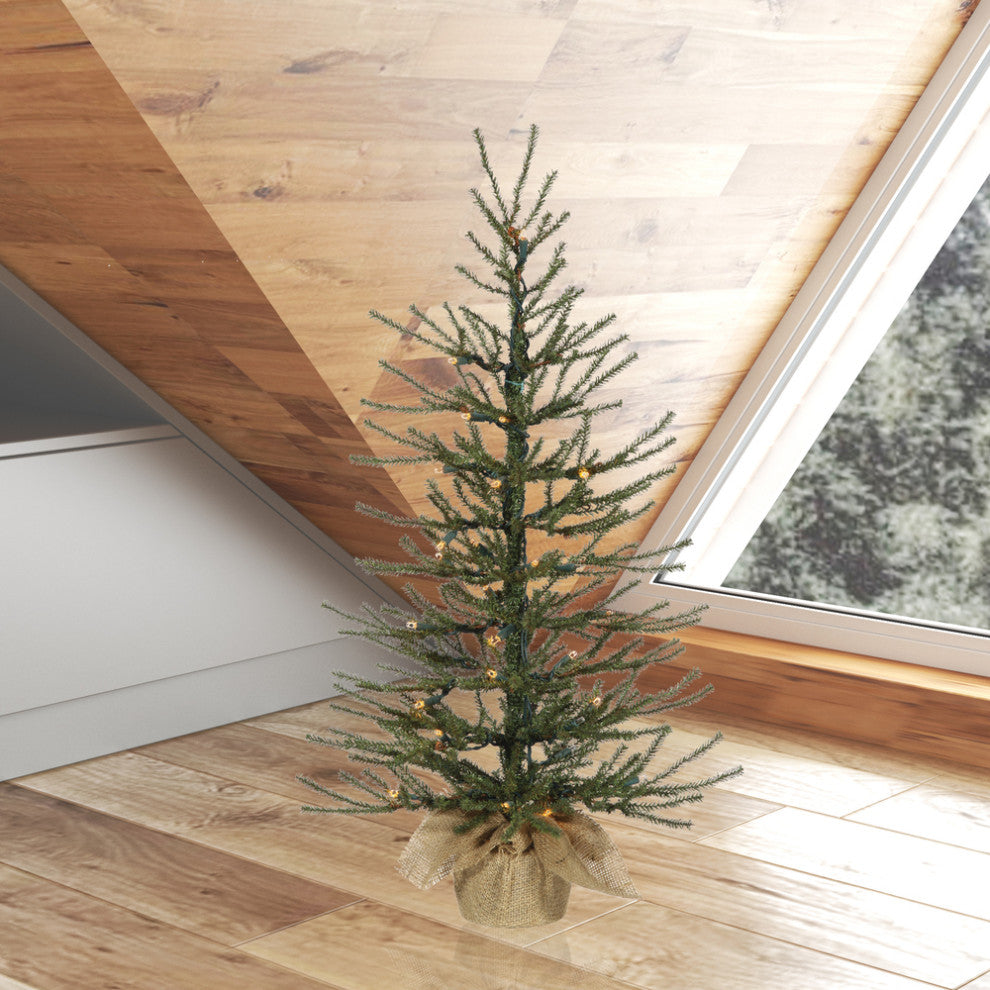 Vickerman Angel Pine Tree, Dura-Lit 50 Clear, 36"x18"