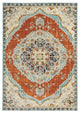 Oriental Weavers Xanadu Orange/ Blue Oriental Indoor Area Rug 3'10"X5'5"