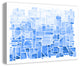 Geo-Watercolor Blue 18x24 Canvas Wall Art