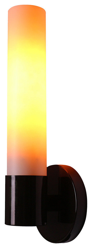 Enzo Wall Sconce, Frosted Glass Shade, Hardwired, Oil-Rubbed Bronze