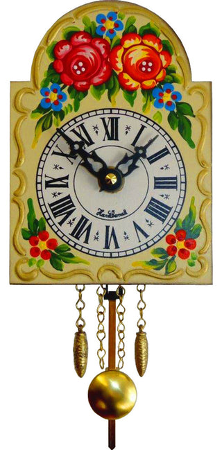 Engstler Battery-Operated Yellow Clock- Mini Size With Music/Chimes