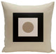 Geometric Decorative Pillow, Oatmeal Flax, 18"x18"