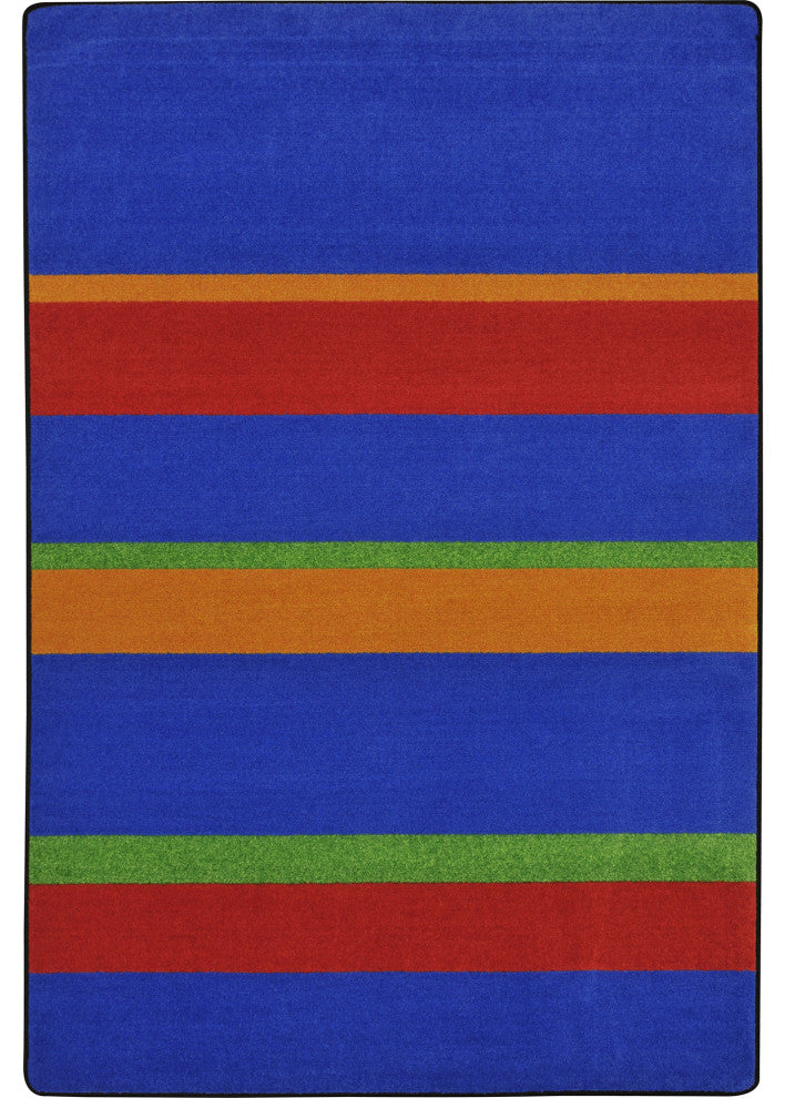 Kid Essentials Rug, Straight and Narrow, Primary, 5'4"x7'8"