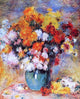 Pierre Auguste Renoir Vase of Chrysanthemums, Gallery Wrapped Canvas, 20"x25"