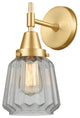 Innovations 447-1W-SG-G142-LED 1-Light Sconce, Satin Gold