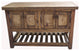 Belmont Reclaimed Wood Rustic Bathroom Vanity With Copper Sink, 55"x20"x32"