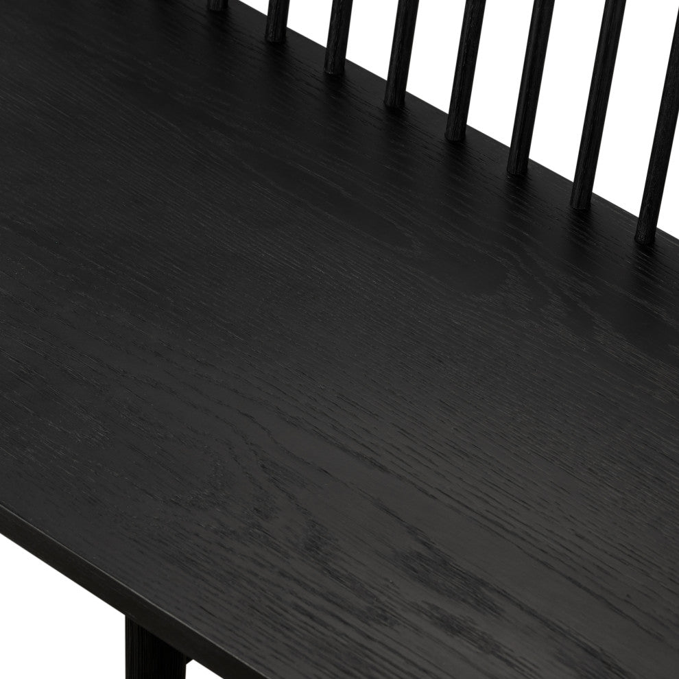 Aspen Large Bench-Black Oak