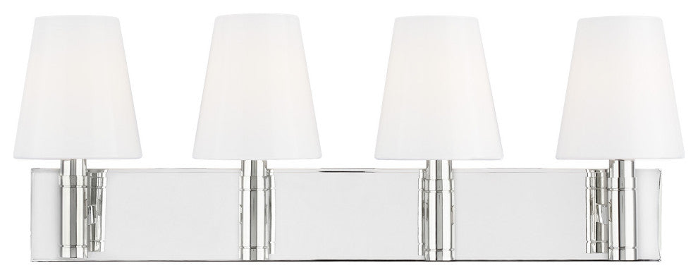 Beckham Classic 4-Light Vanity, Polished Nickel