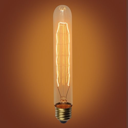 Dimmable Large Cylinder 40 Watt Edison Bulb, E26 Base