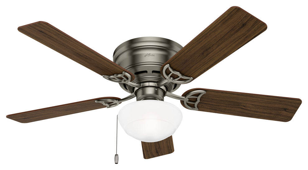 Hunter Fan Company 52" Low Profile III Plus Antique Pewter Ceiling Fan W/ Light