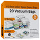 10-Piece Vacuum Storage Bags Set Space-Saving Airtight Sacks, 20 Piece