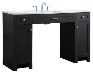 54" ADA Compliant Bathroom Vanity, Black