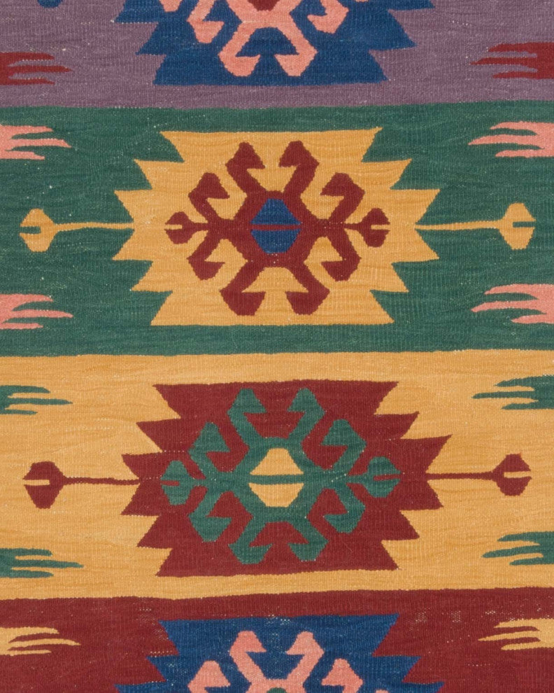 New Handwoven Turkish Kilim Rug 2' 10" x 10' 2", 34 in. x 122 in.