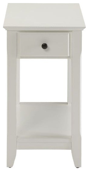 Acme Bertie Accent Table White Finish