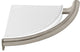Delta Contemporary Corner Shelf With Assist Bar, Brilliance Stainless