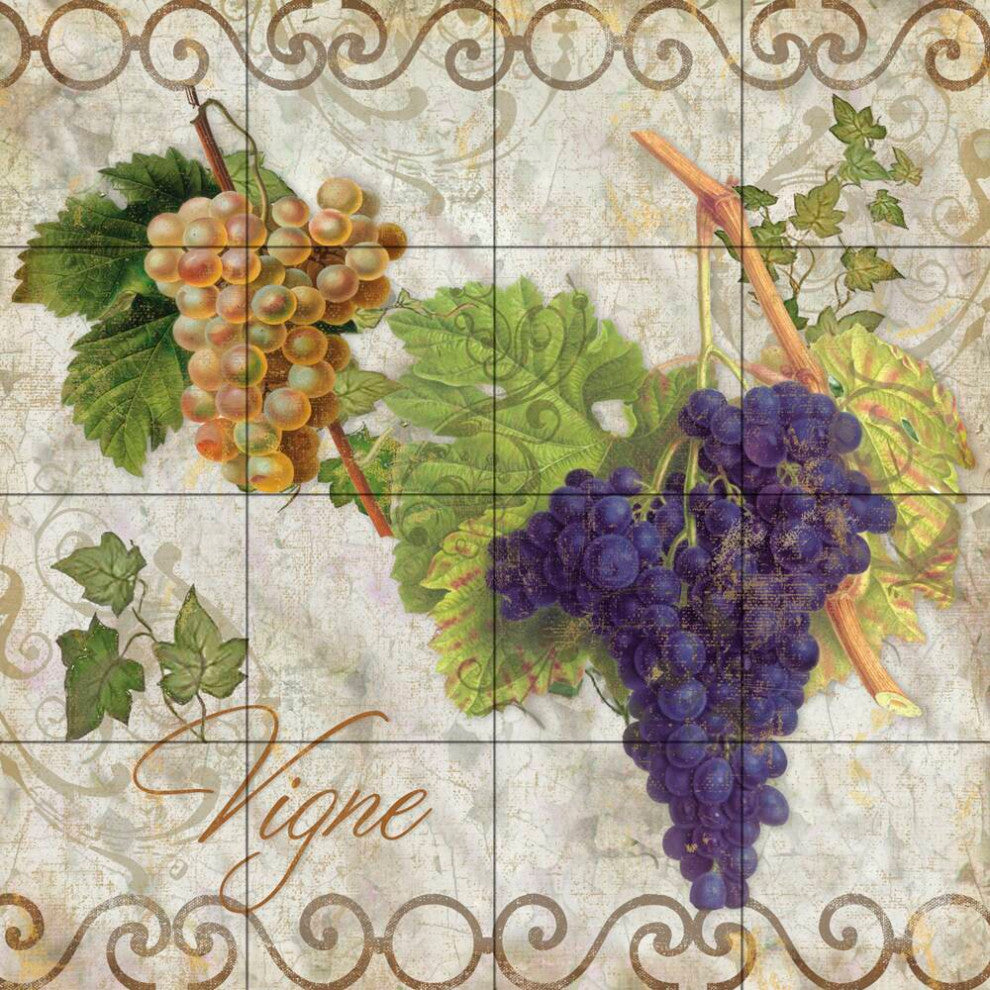 Tile Mural Kitchen Backsplash Pastoral Fruits II-CB by Color Bakery