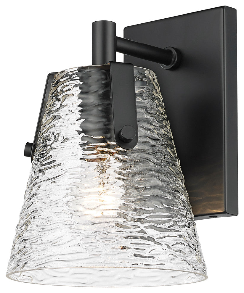 Z-LITE 1-Light Wall Sconce, Matte Black