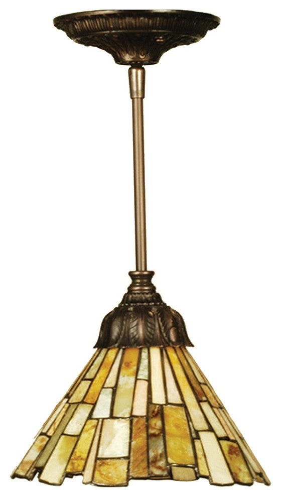 Meyda lighting 103045 8"W Delta Jadestone Mini Pendant