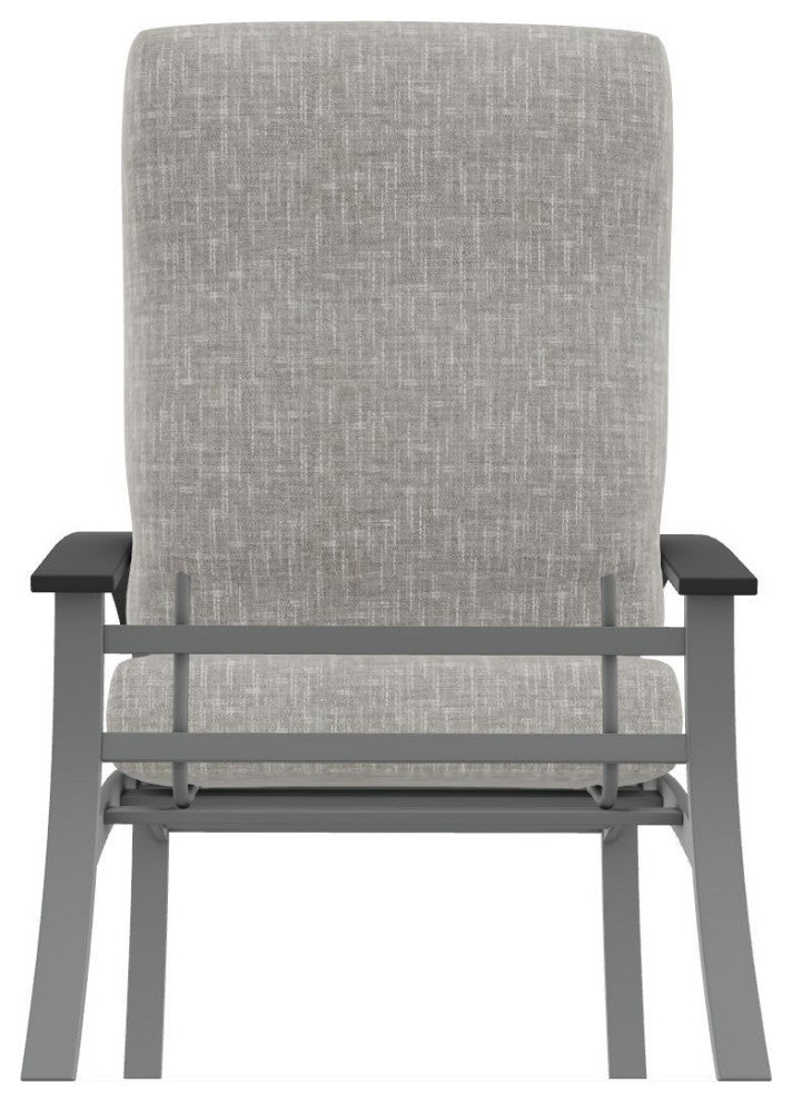 Belle Isle Cushion Deep Seating Outdoor Armchair, Hither Pewter/Graphite