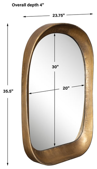 Uttermost Bradano Brass Arch Mirror