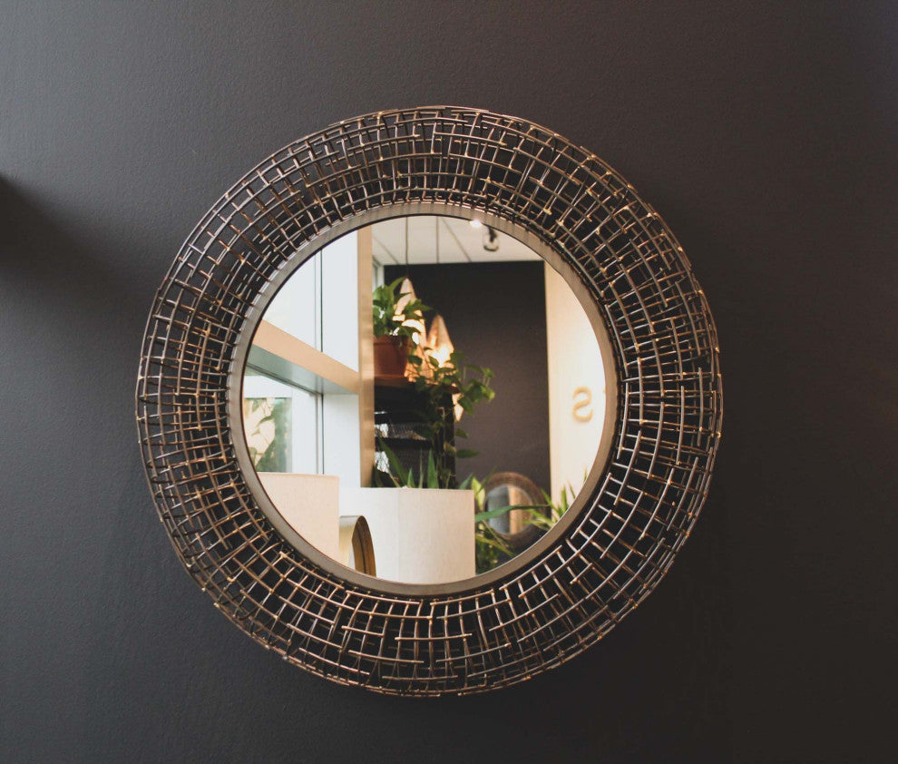 Regal Mirror, Brass