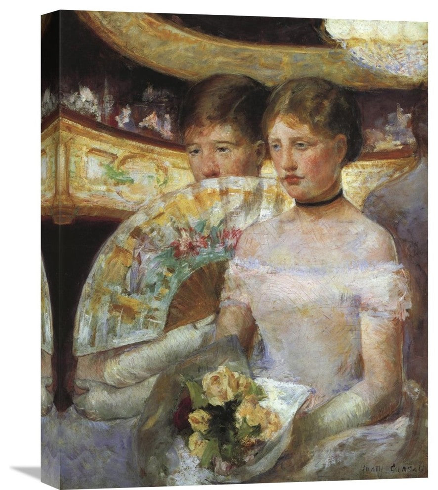"The Loge 1882" Stretched Canvas Giclee by Mary Cassatt, 17"x22"