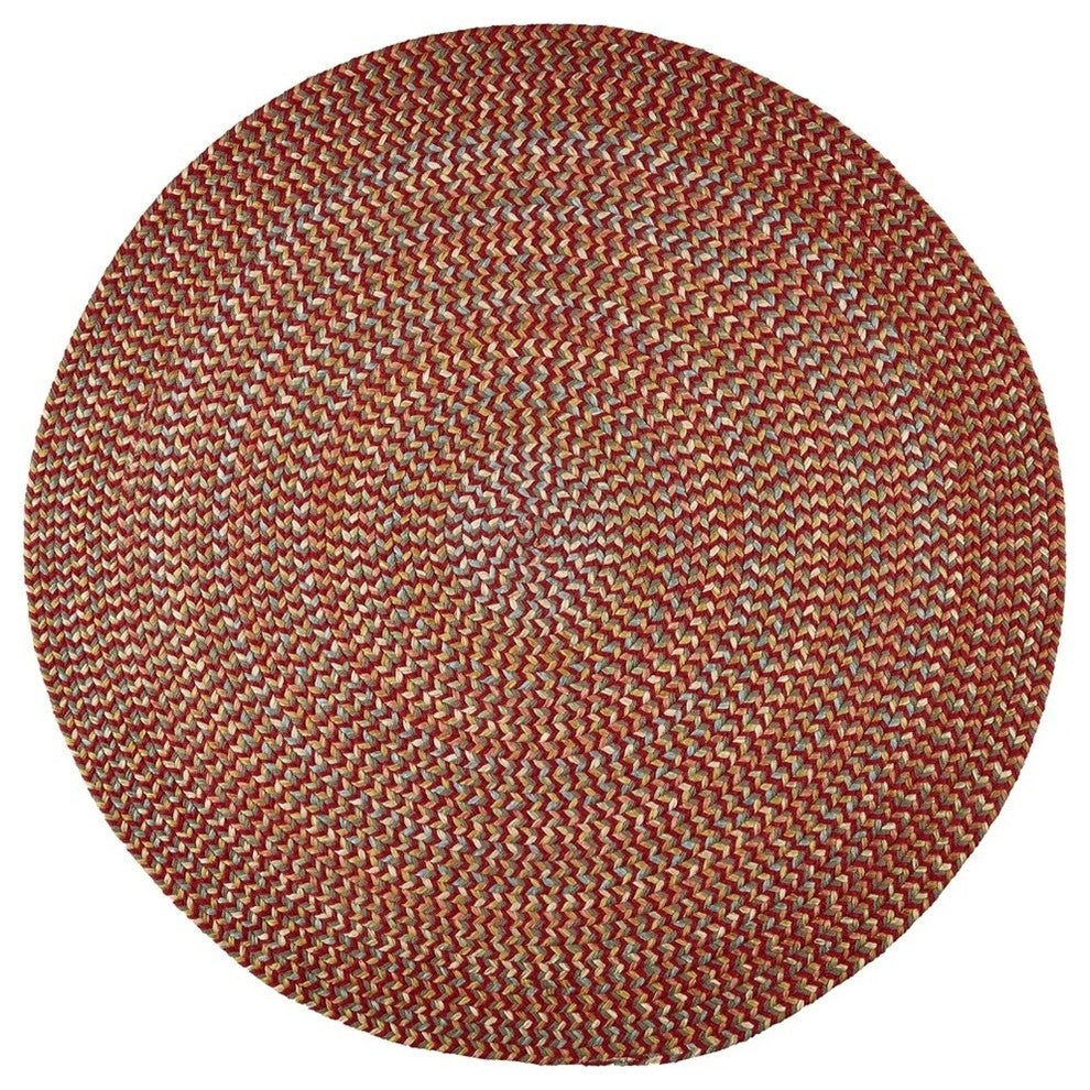 Rhody Rug Cypress Rug, Brilliant Red, 8' Round