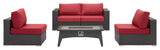 Convene 5 Piece Set Outdoor Patio with Fire Pit