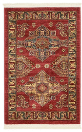 Unique Loom Red Philip Sahand 2' 2 x 3' 0 Area Rug