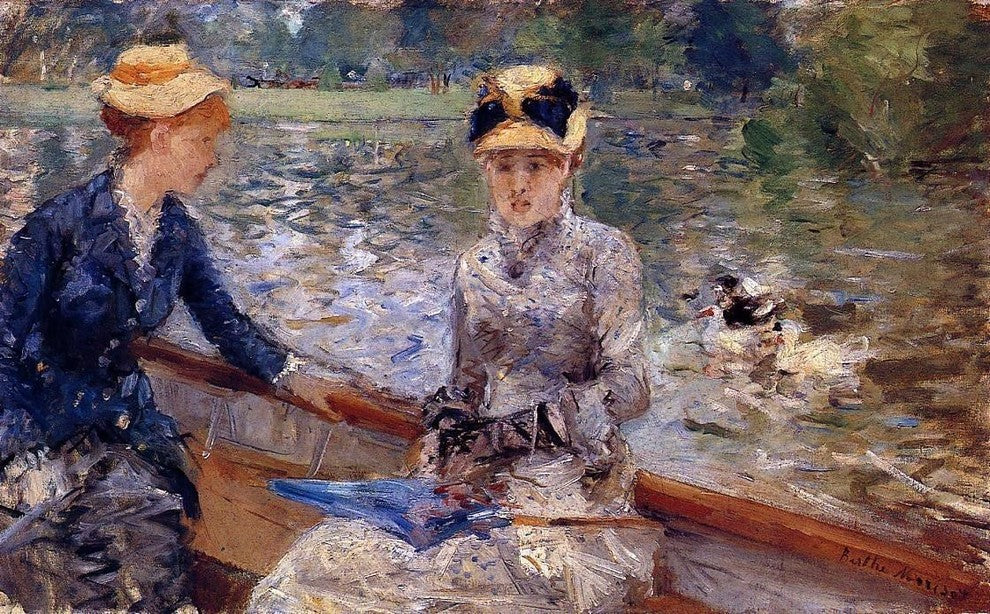 Berthe Morisot A Summer's Day, Gallery Wrapped Canvas Print, 18"x27"