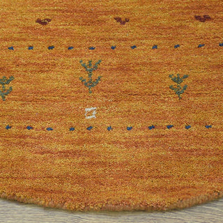HAND KNOTTED LOOM WOOL ECO-FRIENDLY AREA RUGS- Rectangle, Orange, Contemporary