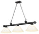 Zlite 2306-3MB-PWH 3-Light Billiard, White