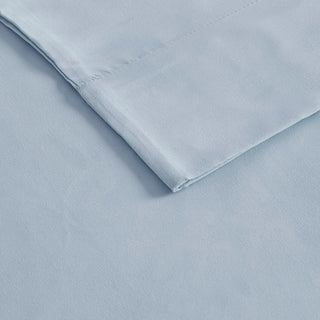 Madison Park Microcell 3M Scotchgard Moisture Treatment Sheet Set, Blue, Twin