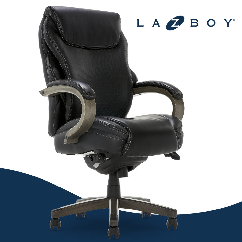La-Z-Boy Hyland Executive Office Chair with AIR Lumbar Technology Black