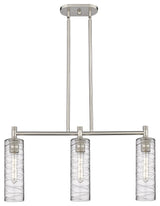 Crown Point 3 30.5" Island Lighting Satin Nickel