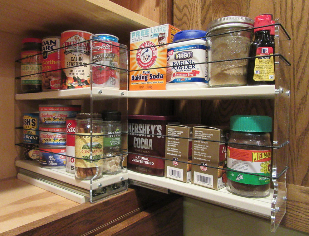 33x2x11 Spice Rack Drawer, Cream