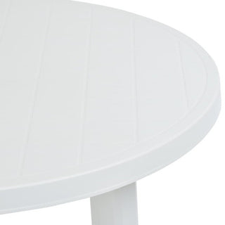 vidaXL Bistro Table Outdoor Side Table Garden Table for Camping Plastic White