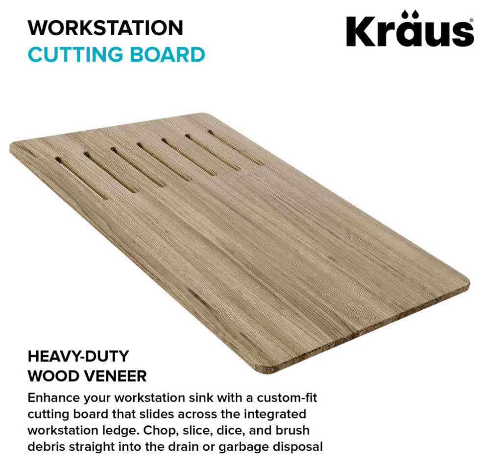 Wood Grain Composite Cutting Board for Kitchen Workstation