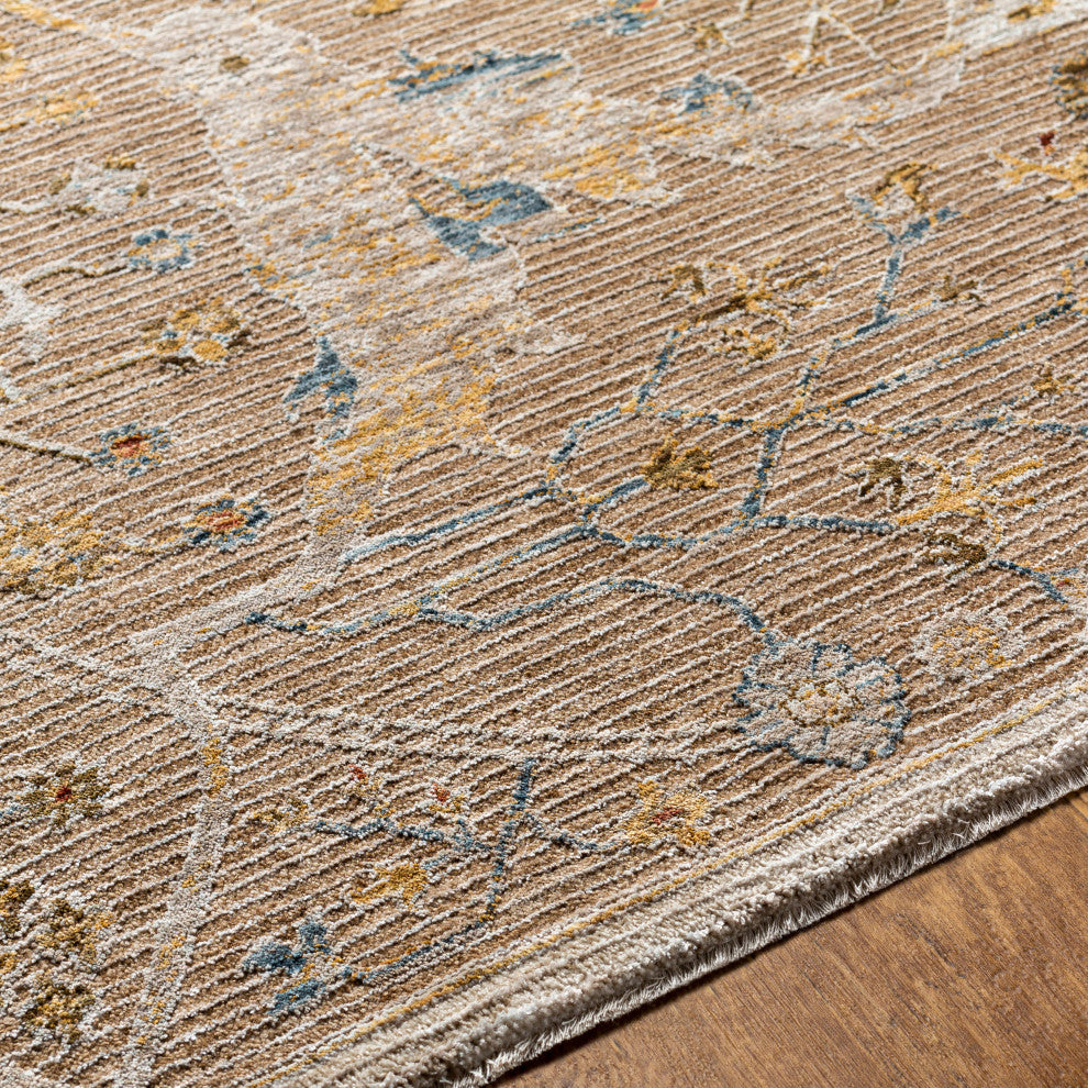 Reina REN-2300 Tan Machine Woven 5' x 7'5" Rug