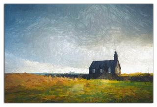 Overcast Church Setting 30x20 Canvas