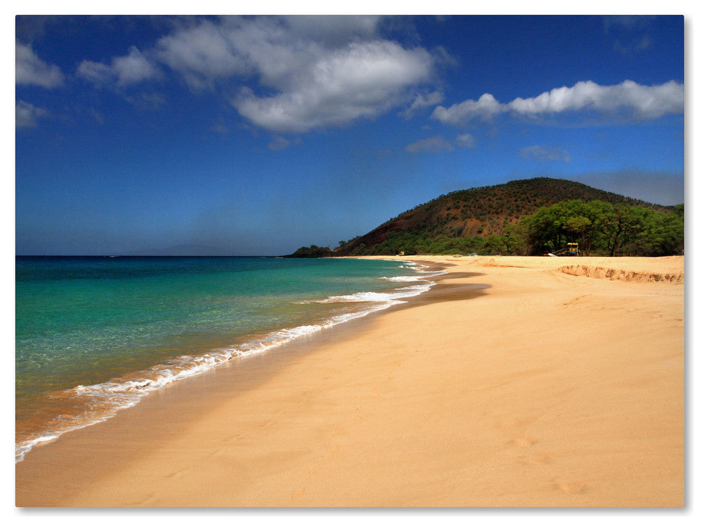 'Makena Hawaii' Canvas Art by Pierre Leclerc