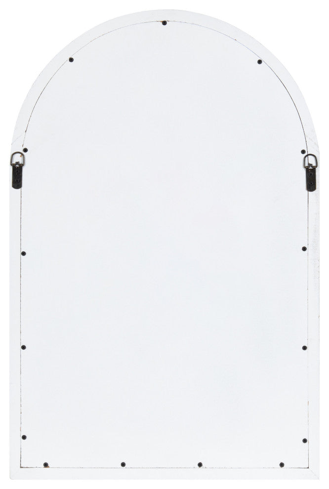 Hartman Wood Framed Arch Wall Mirror, White 20x30